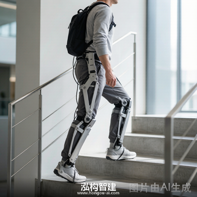 泓构智建外骨骼机器人 - 楼梯行走辅助 - 室内移动支持