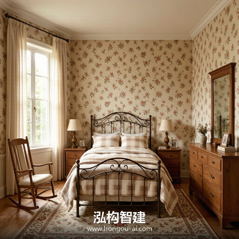 美式乡村别墅装修效果图 - 别墅装修设计 - 泓构智建别墅设计案例